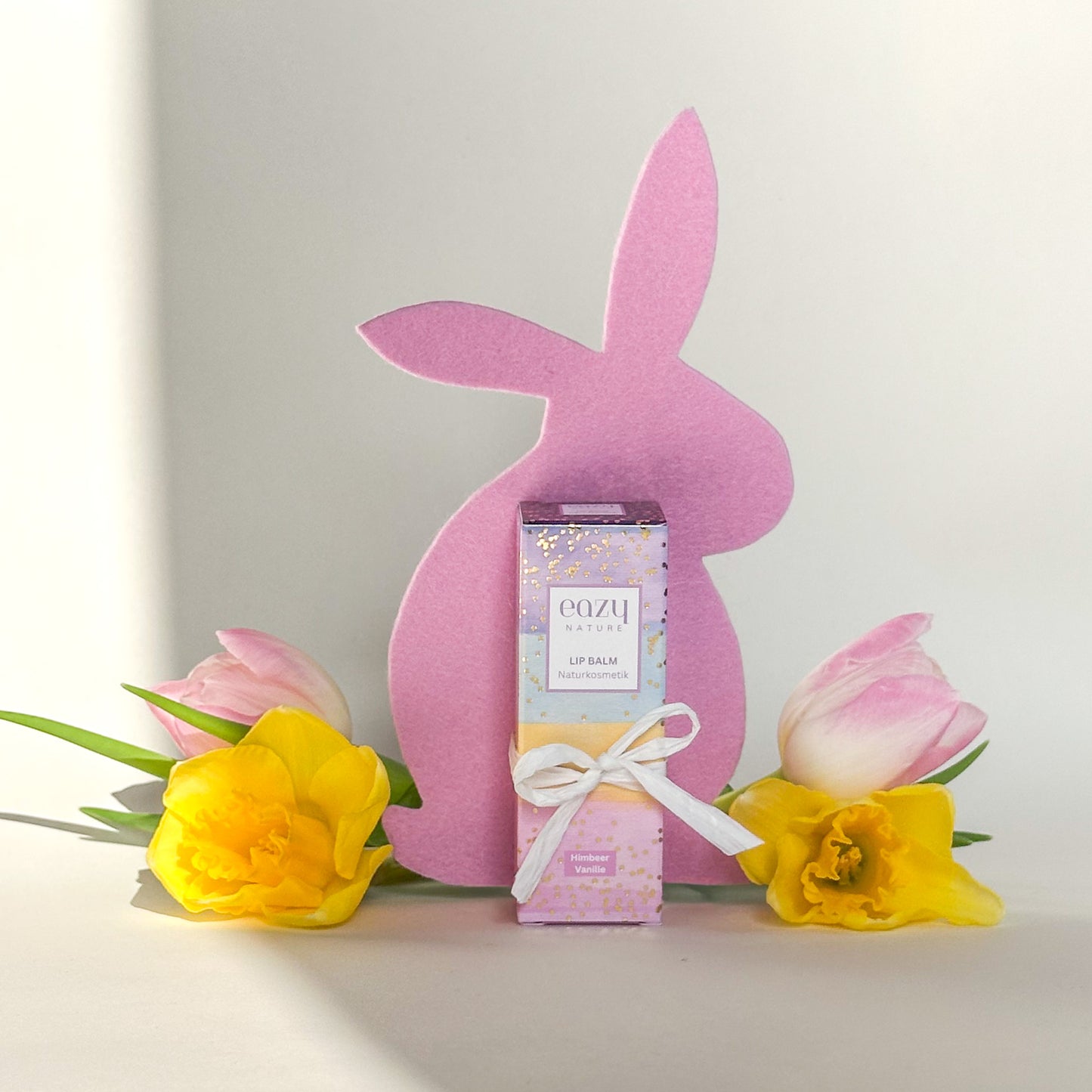 Oster-Special: 1 Lippenpflegestift mit Deko-Filzhase