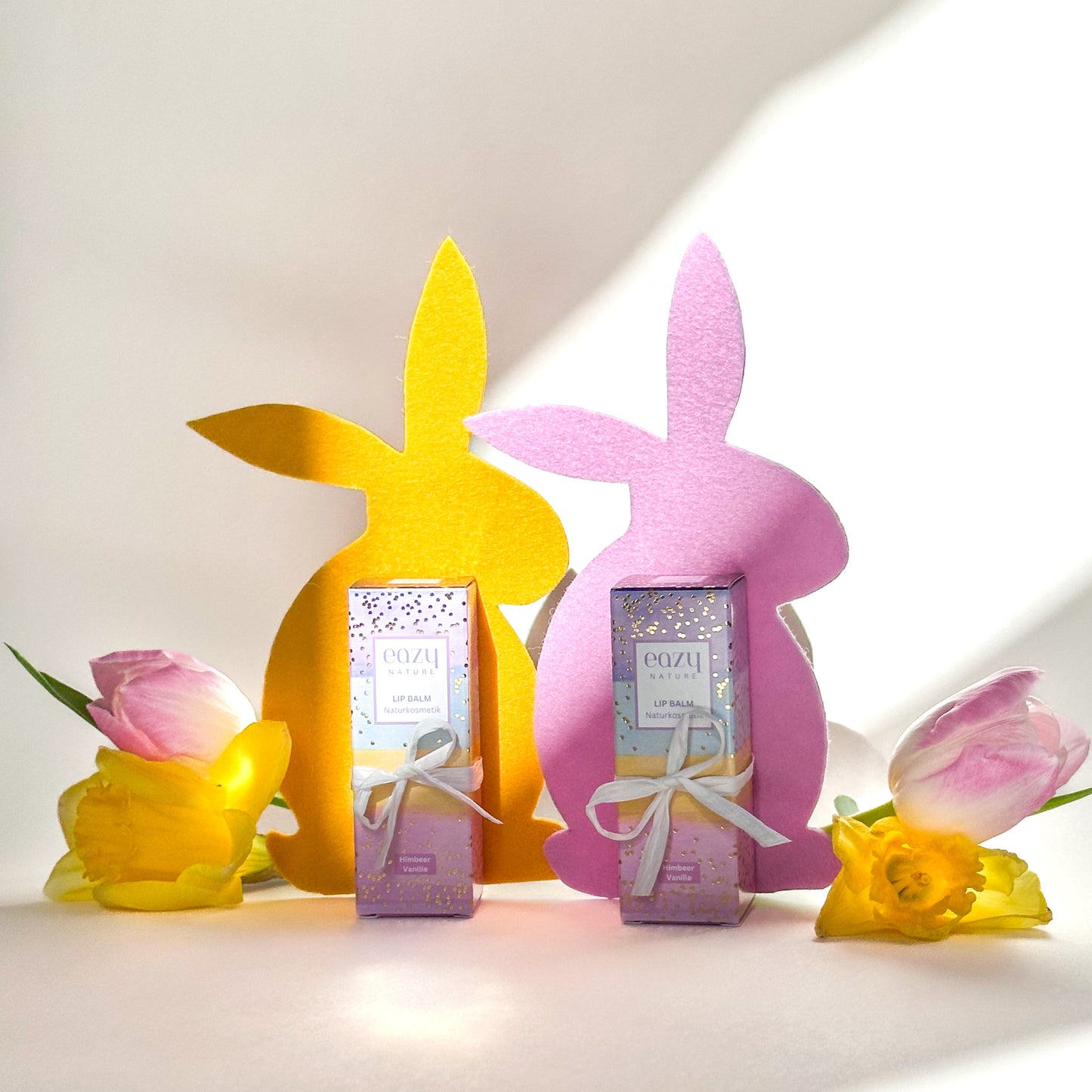 Oster-Special: 1 Lippenpflegestift mit Deko-Filzhase