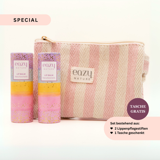 Special: 2 Lippenpflegestifte + 1 Tasche